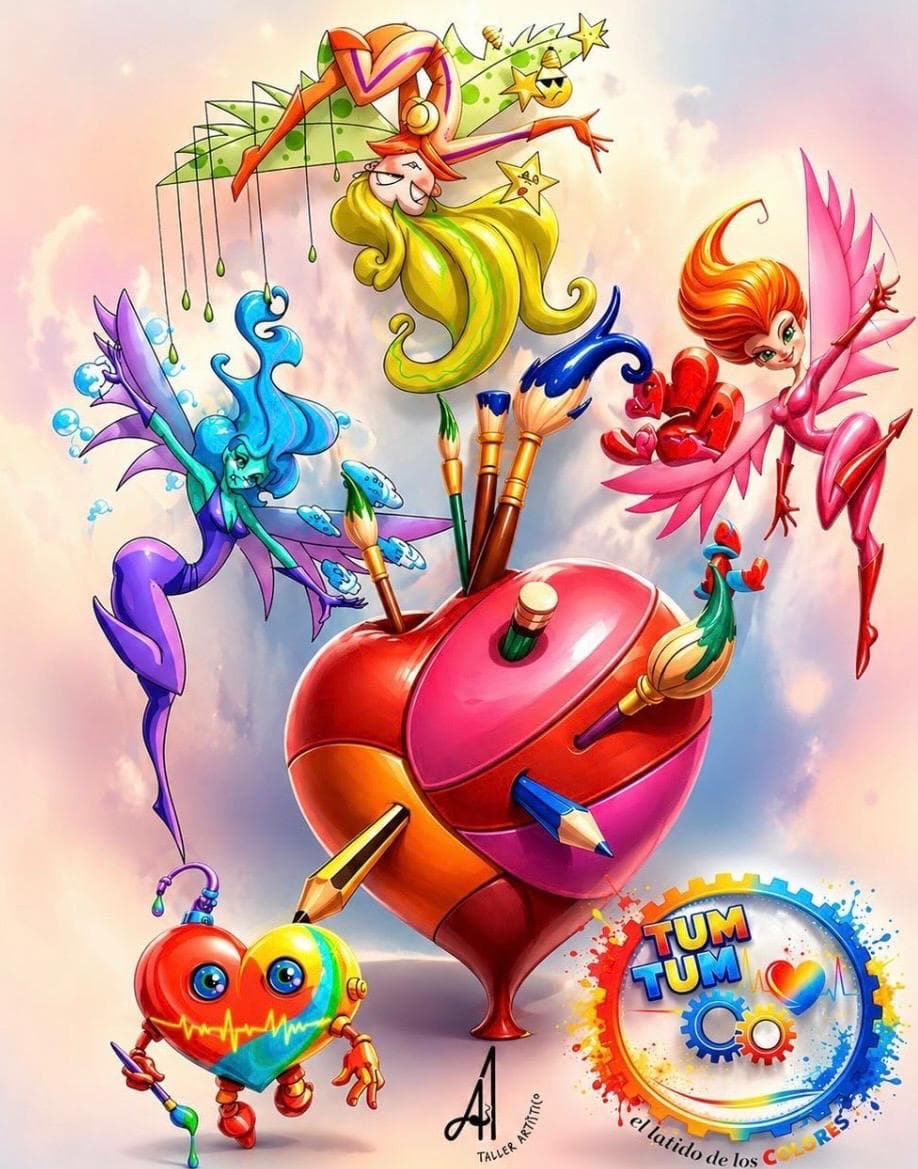 Cartel de la colección Tum Tum, el latido de los colores